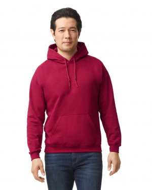 Men's Gildan 18500 Hoodie Antique Cherry Red | ZHNF59376