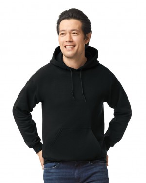 Men's Gildan 18500 Hoodie Black | XYDC34192