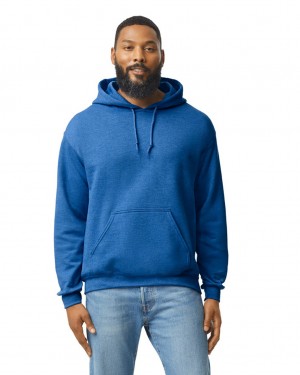 Men's Gildan 18500 Hoodie Heather Sport Royal | PJHA28760