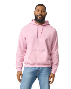 Men's Gildan 18500 Hoodie Sweatshirt Light Pink | HVEA28915