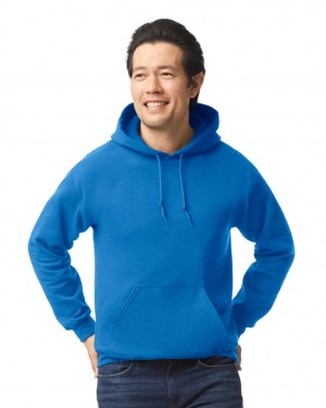 Men's Gildan 18500 Hoodie Sweatshirt Royal | IQJS38902