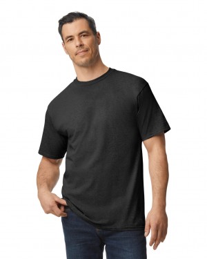 Men's Gildan 2000T Tall T-Shirts Black | FGOR53468