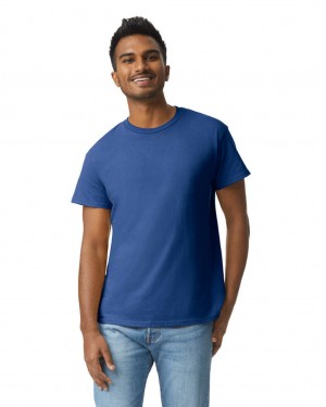 Men's Gildan 2000 T-Shirts Metro Blue | BMFZ91056