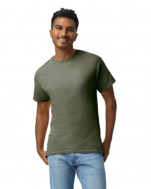 Men's Gildan 2000 T-Shirts Olive | TUYS61097