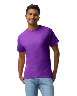 Men's Gildan 2000 T-Shirts Purple | ZJWO56487