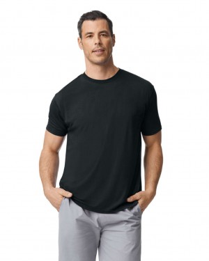 Men's Gildan 42000 T-Shirts Black | JMPC42859