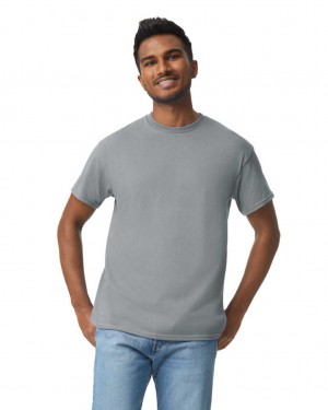 Men's Gildan 5000 T-Shirts Gravel | UIDV01256