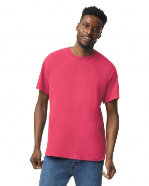 Men's Gildan 5000 T-Shirts Heather Red | HBVI27145