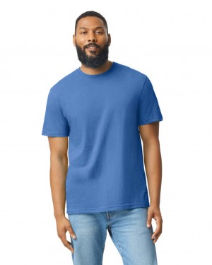 Men's Gildan 67000 CVC T-Shirts Royal Mist | GETL21863