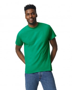 Men's Gildan 8000 T-Shirts Kelly Green | MCBV96732