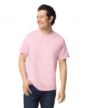 Men's Gildan 8000 T-Shirts Light Pink | DFUL54386