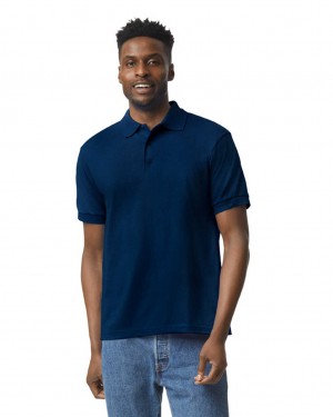 Men's Gildan 8800 Polo Navy | ZVIT98473