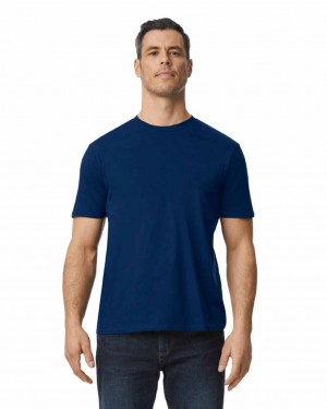 Men's Gildan 980 T-Shirts Navy | CSGF31645