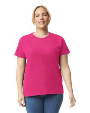 Women's Gildan 2000L T-Shirts Heliconia | FBYR69057