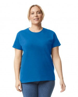 Women's Gildan 2000L T-Shirts Royal | ZAJI36102