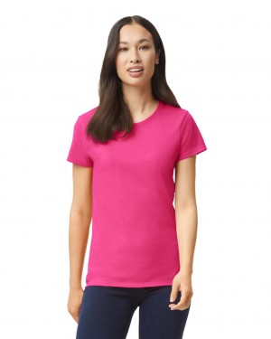 Women's Gildan 5000L T-Shirts Heliconia | JKWB24387