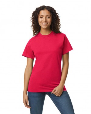 Women's Gildan H000 T-Shirts Sport Scarlet Red | SKMR82540