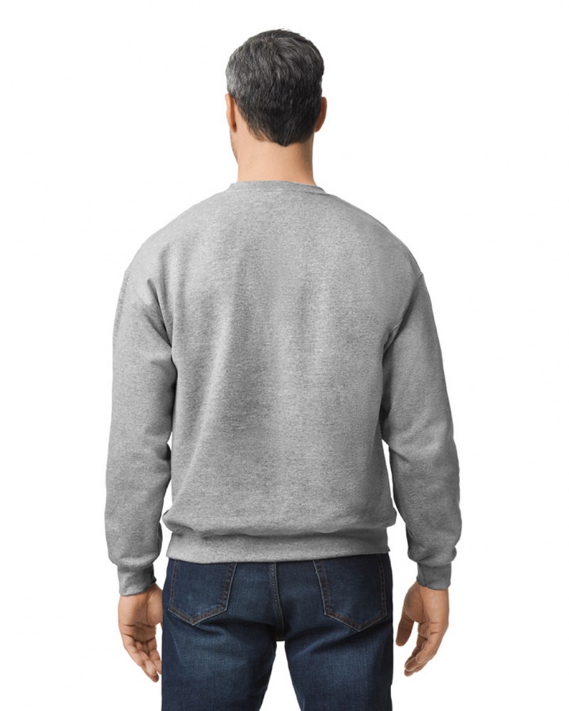 Men's Gildan 12000 Crewneck Sweatshirt Sport Grey | TVEN18543