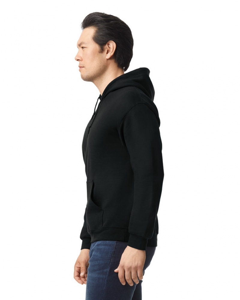 Men's Gildan 18500 Hoodie Black | XYDC34192