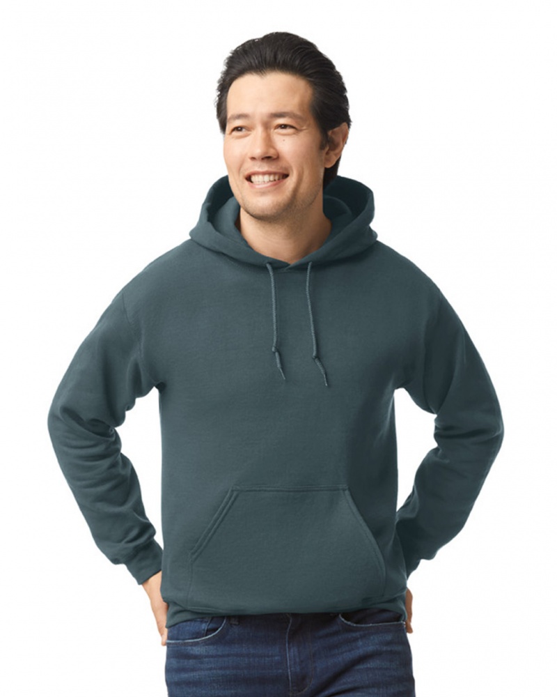 Men\'s Gildan 18500 Hoodie Dark Heather | ATGS59823