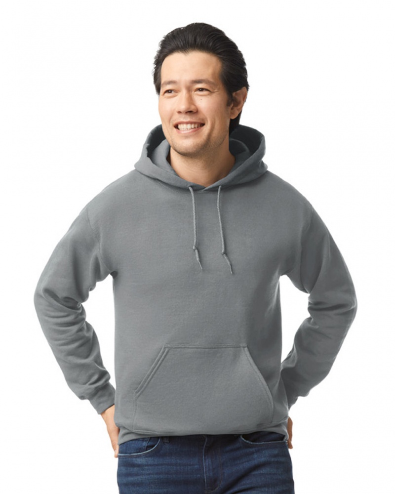 Men\'s Gildan 18500 Hoodie Graphite Heather | SNQU70253