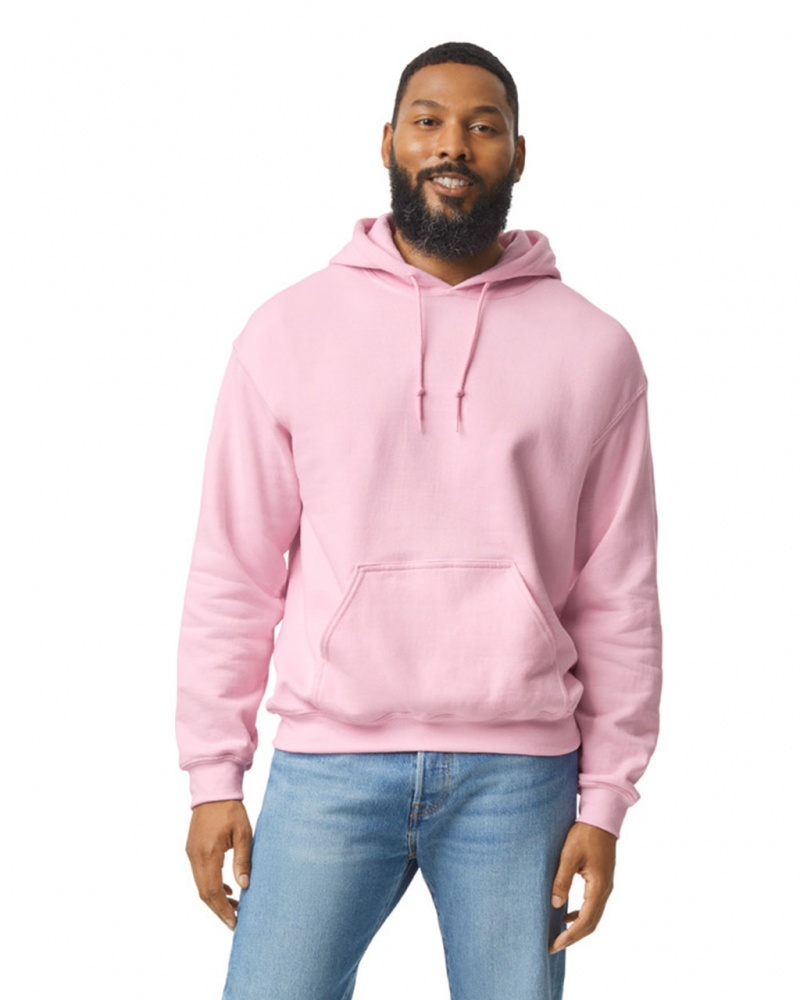 Men\'s Gildan 18500 Hoodie Light Pink | MXNG06125