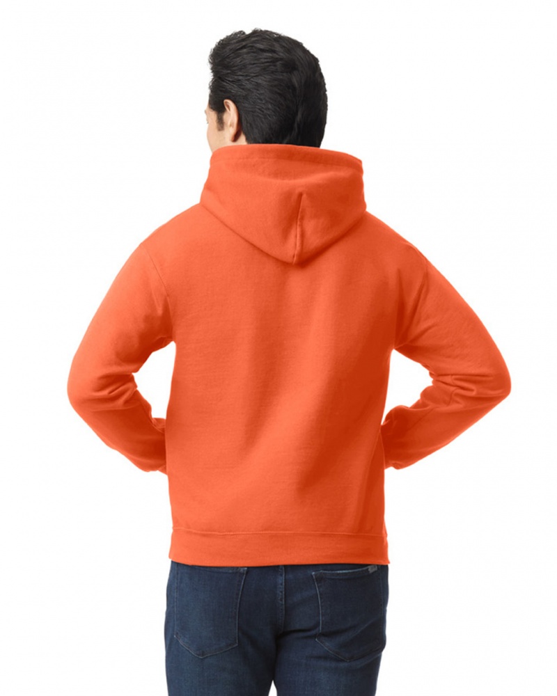 Men's Gildan 18500 Hoodie Orange | PYBW04853