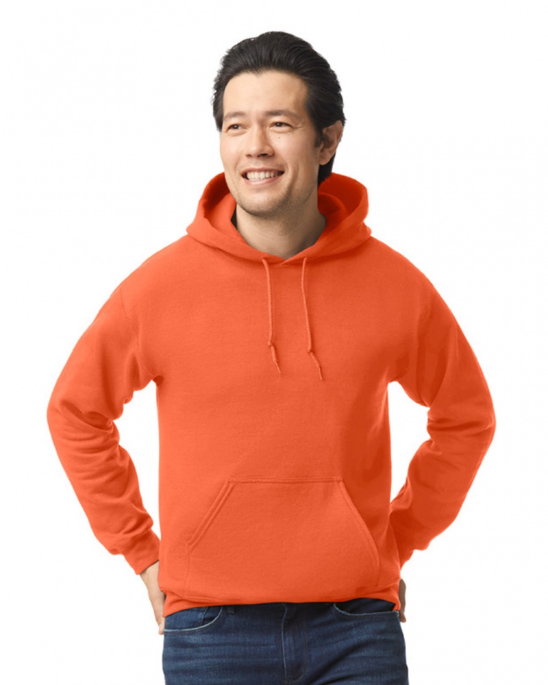 Men\'s Gildan 18500 Hoodie Orange | PYBW04853