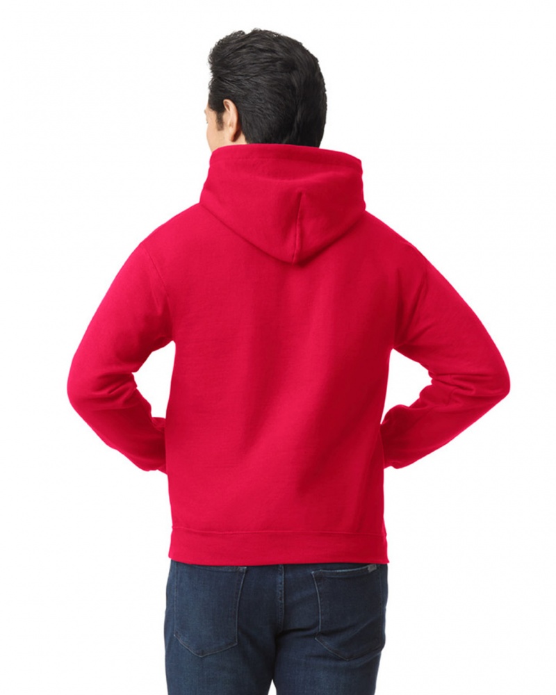 Men's Gildan 18500 Hoodie Red | RUDN60329