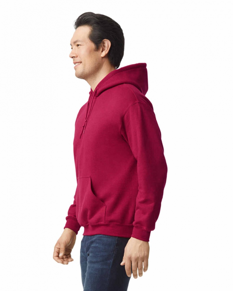 Men's Gildan 18500 Hoodie Sweatshirt Antique Cherry Red | WTPK53819