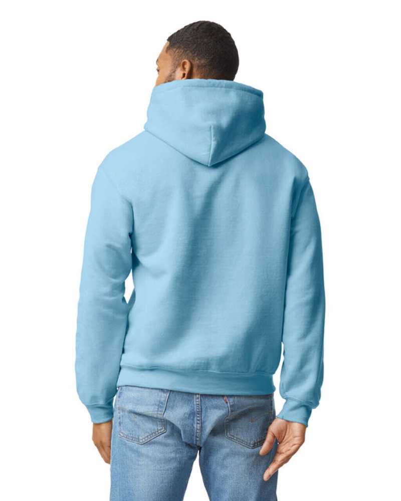 Men's Gildan 18500 Hoodie Sweatshirt Light Blue | TRKF46723