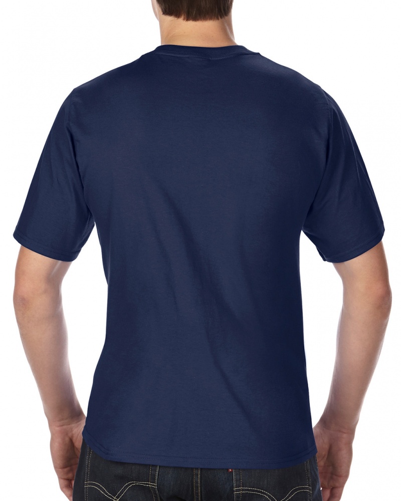 Men's Gildan 2000T Tall T-Shirts Navy | EOZV70934