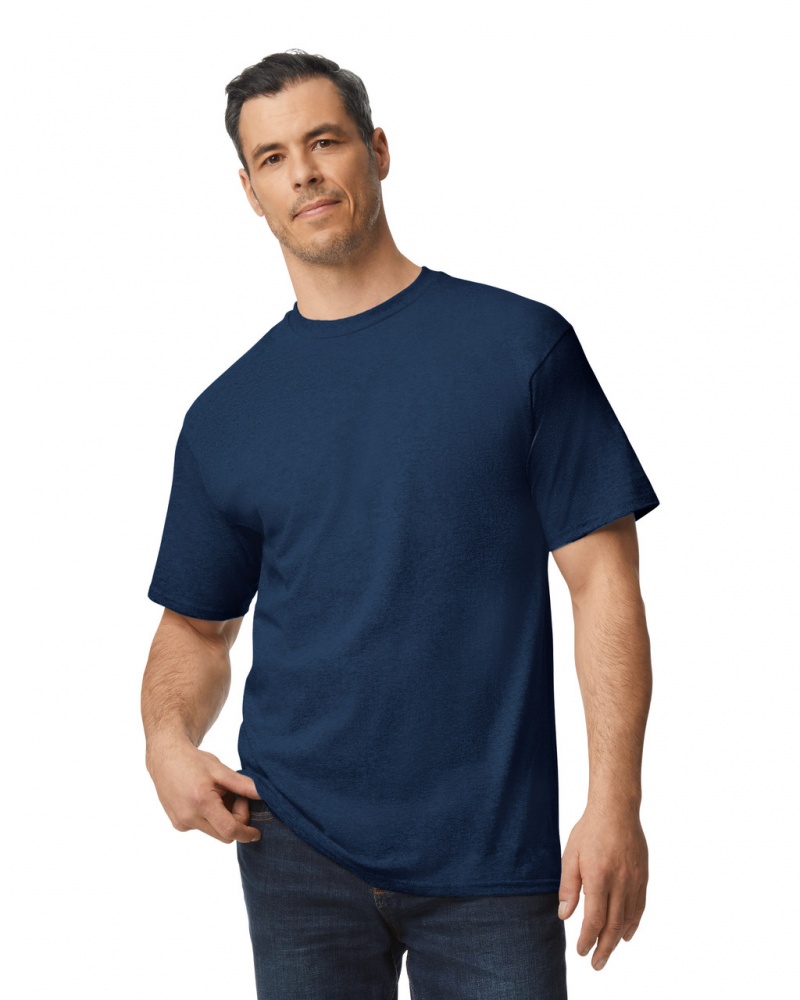 Men\'s Gildan 2000T Tall T-Shirts Navy | EOZV70934