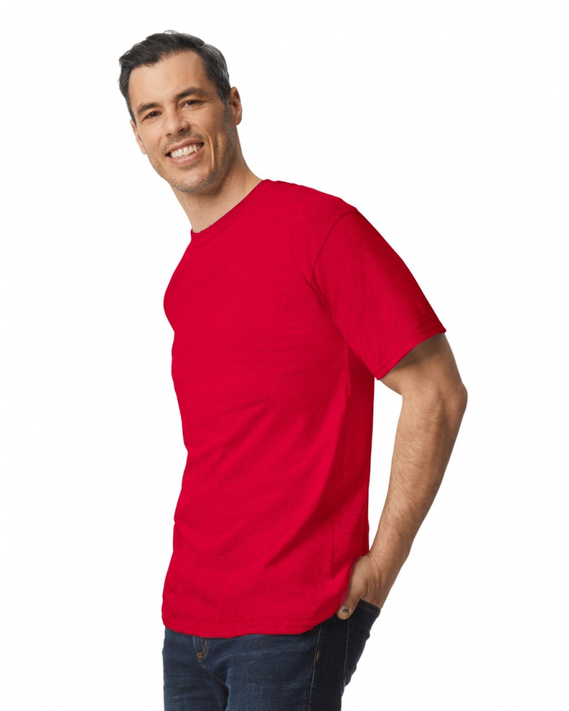 Men's Gildan 2000T Tall T-Shirts Red | VJGT39461