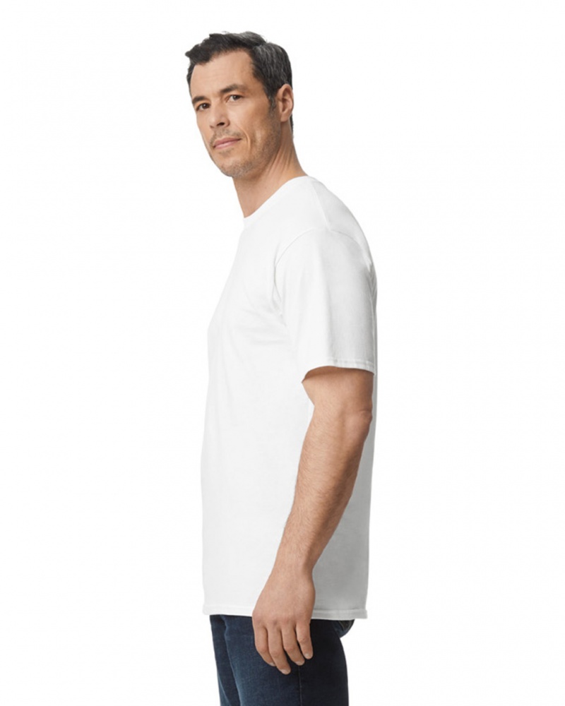 Men's Gildan 2000T Tall T-Shirts White | SLUP75841