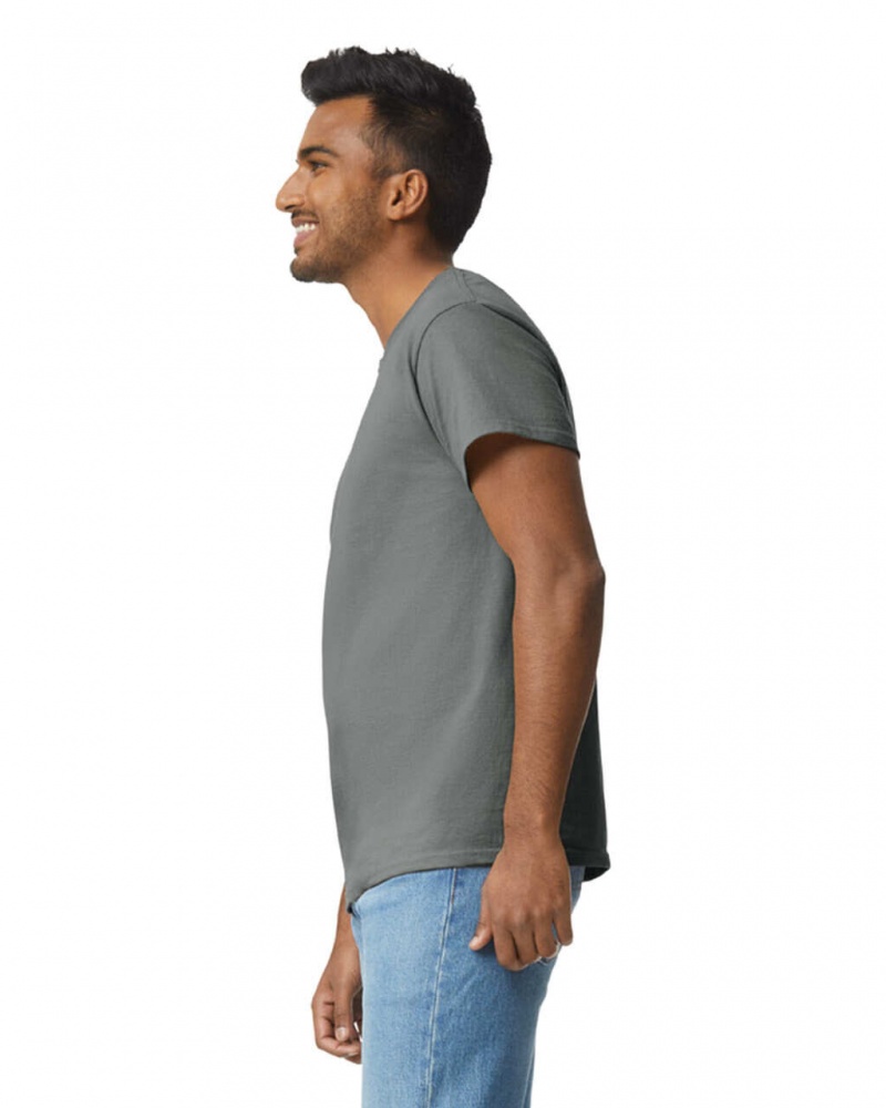 Men's Gildan 2000 T-Shirts Charcoal | RBLO62438