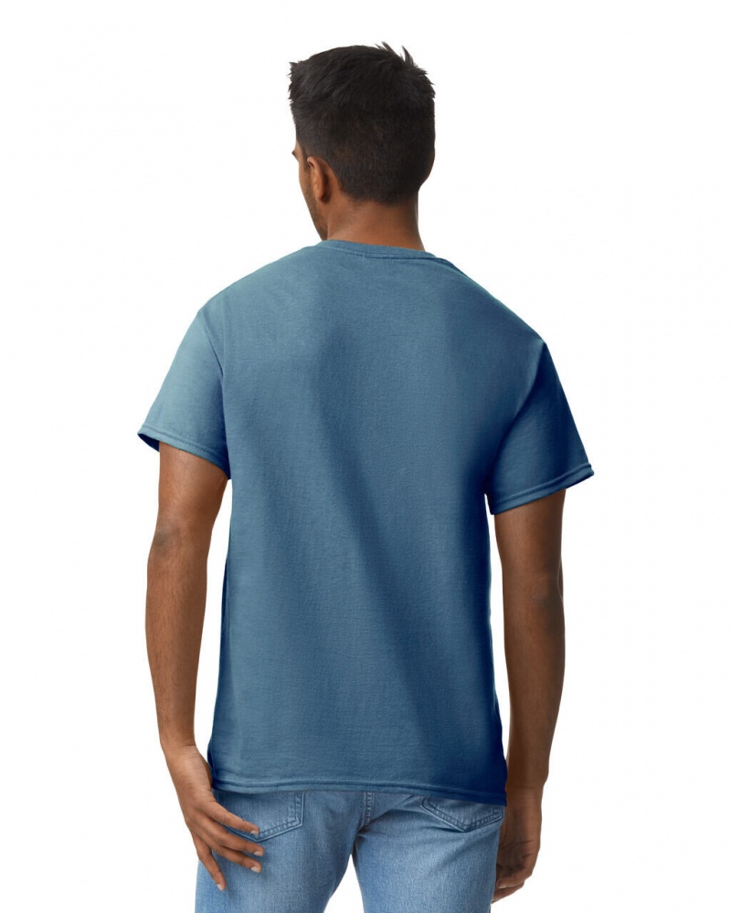 Men's Gildan 2000 T-Shirts Heather Indigo | BWCG06738