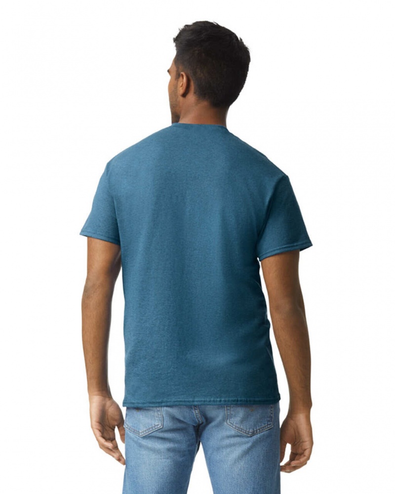 Men's Gildan 2000 T-Shirts Indigo Blue | SVYJ18097