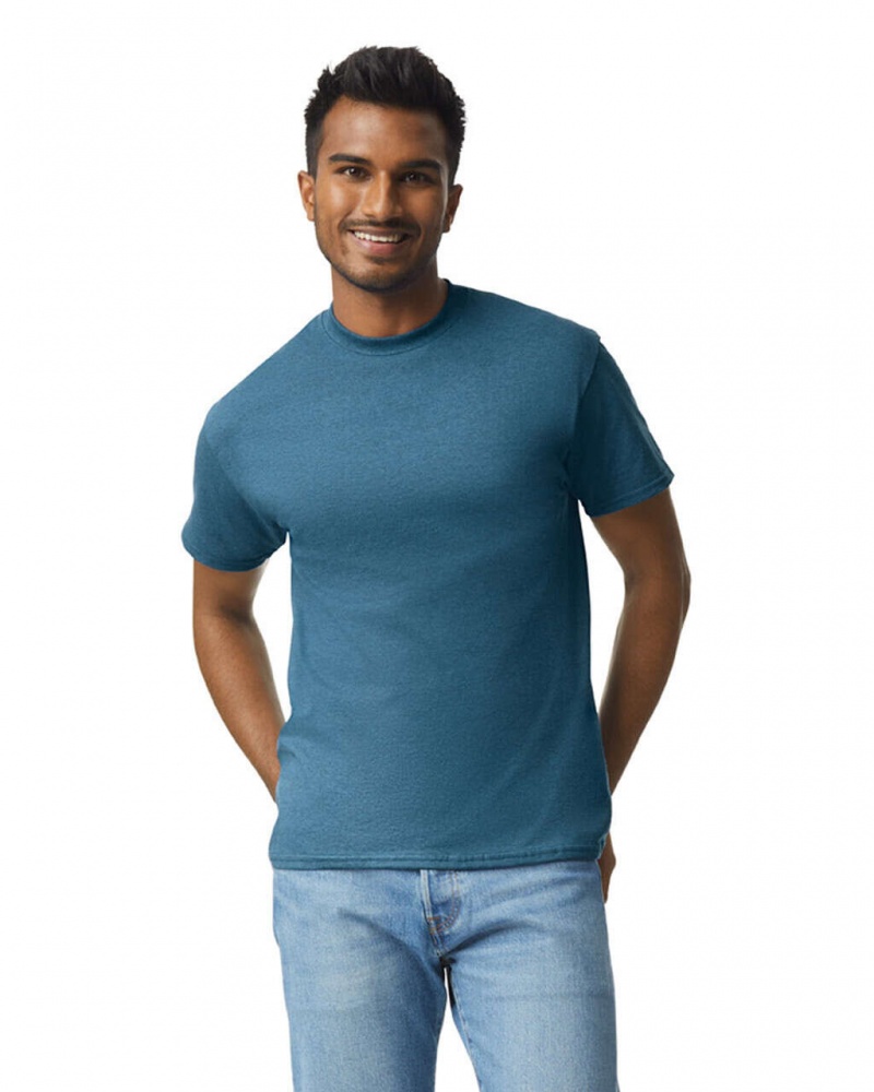 Men\'s Gildan 2000 T-Shirts Indigo Blue | SVYJ18097