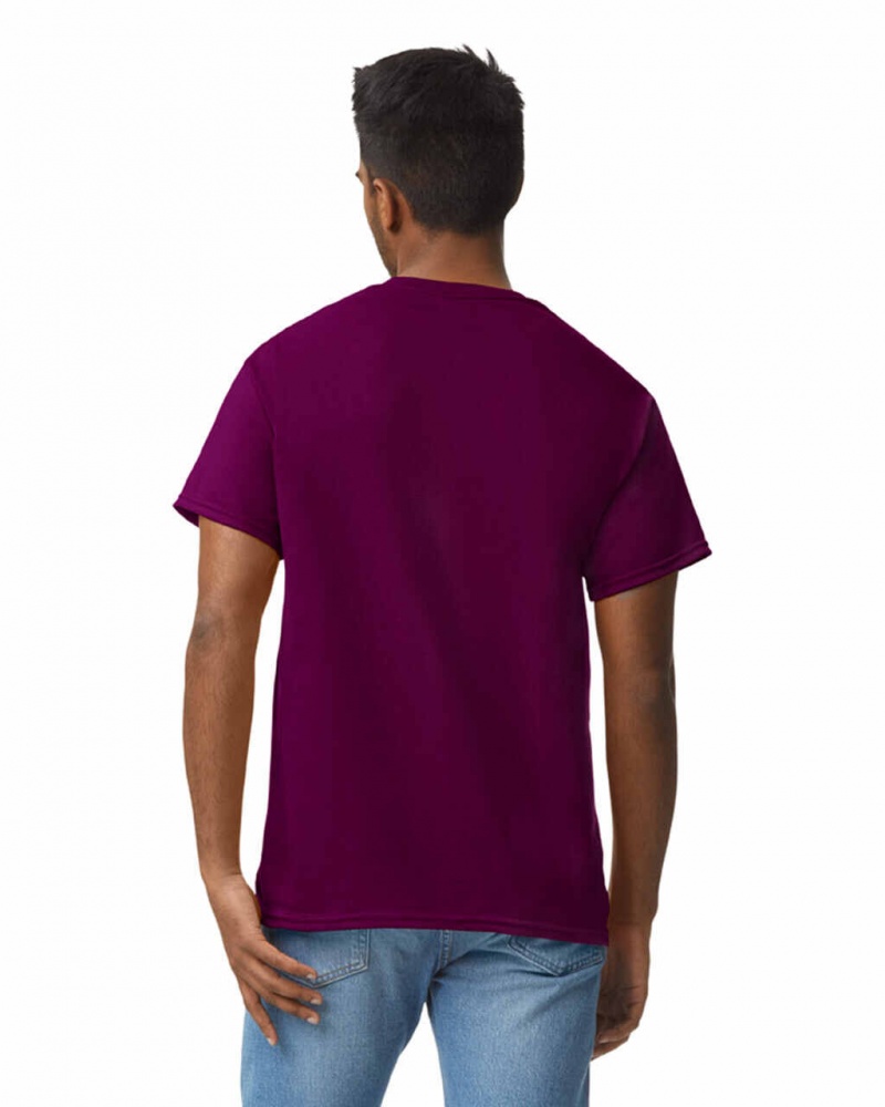 Men's Gildan 2000 T-Shirts Maroon | NYEW07169