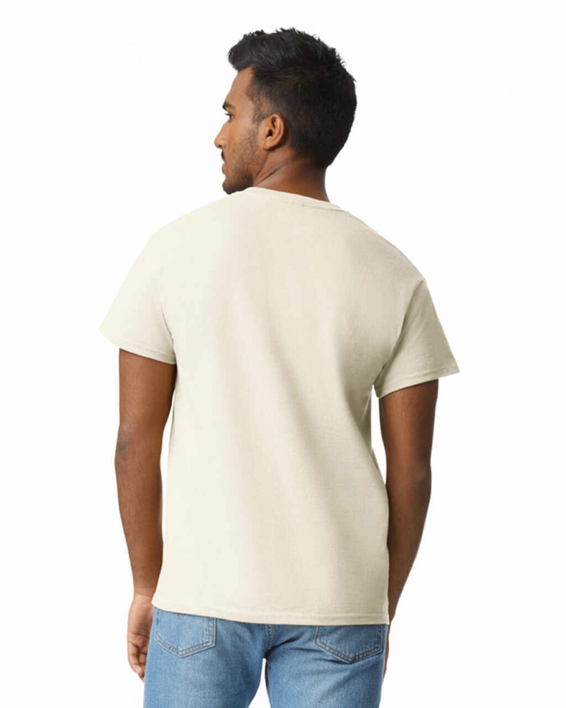 Men's Gildan 2000 T-Shirts Natural | SDRK73640