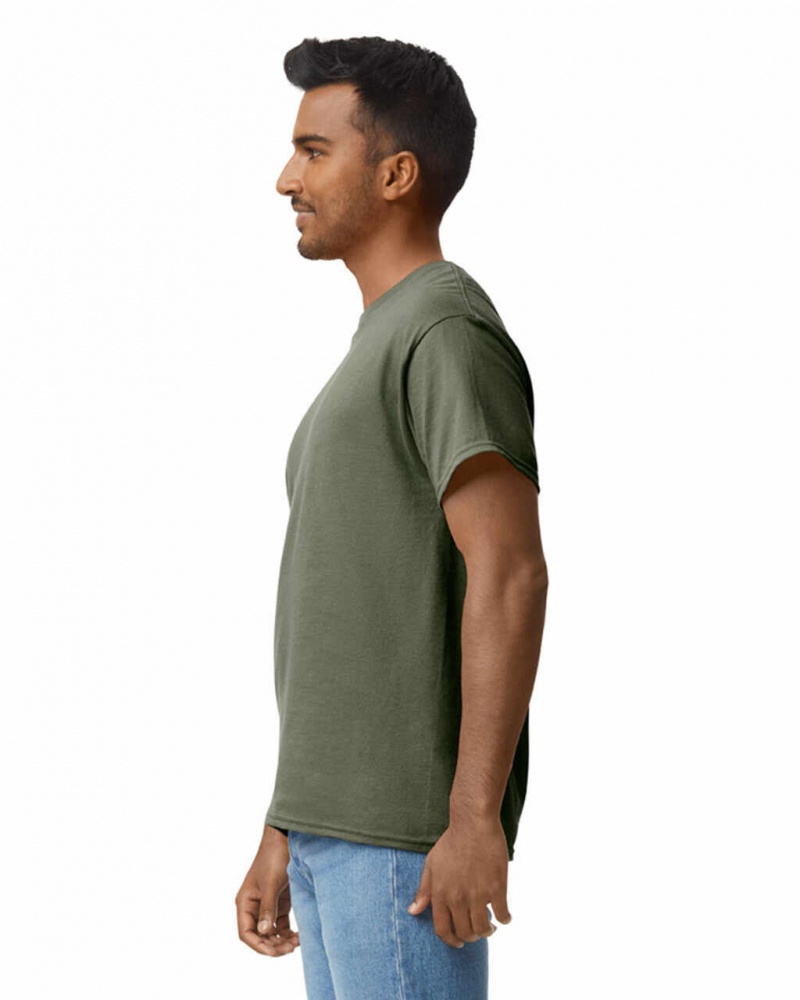 Men's Gildan 2000 T-Shirts Olive | TUYS61097