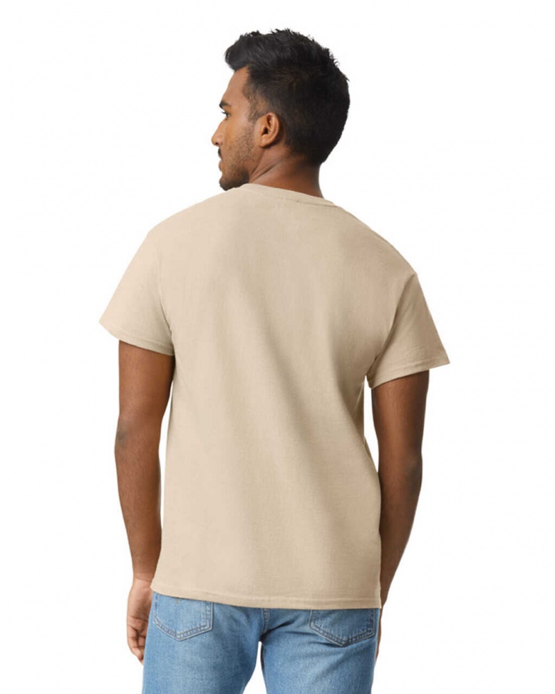 Men's Gildan 2000 T-Shirts Sand | OJCS76081