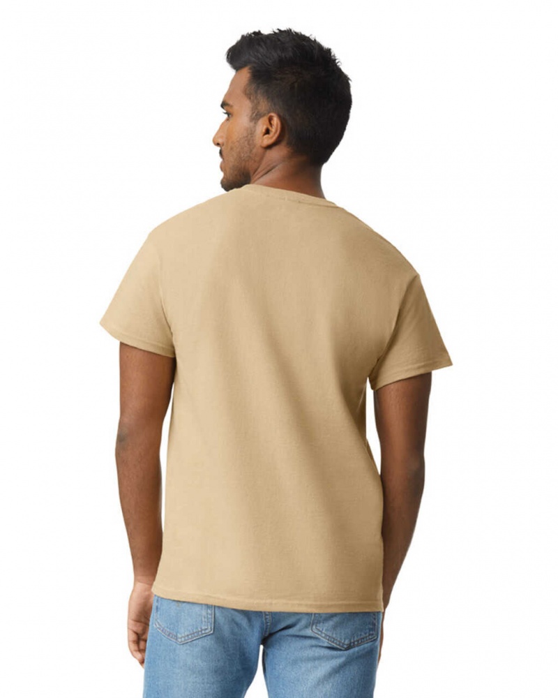 Men's Gildan 2000 T-Shirts Tan | PNZW62350