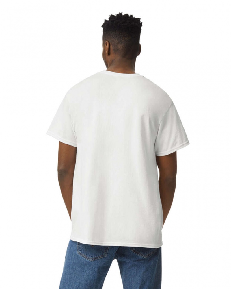 Men's Gildan 2000 T-Shirts White | UIKX41650