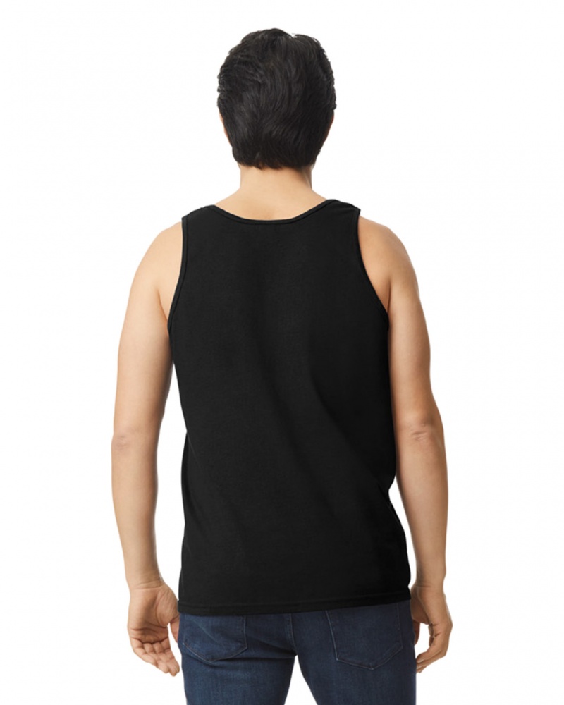 Men's Gildan 2200 Tanks Black | OVRB84275