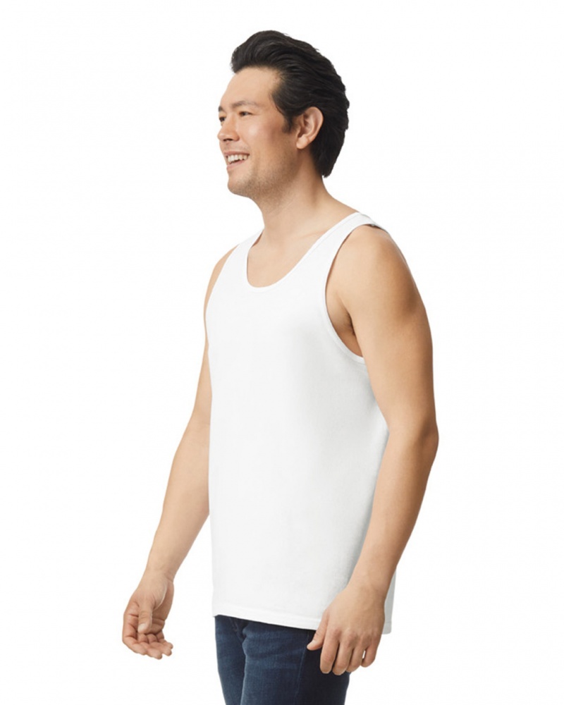 Men's Gildan 2200 Tanks White | RVWF62713