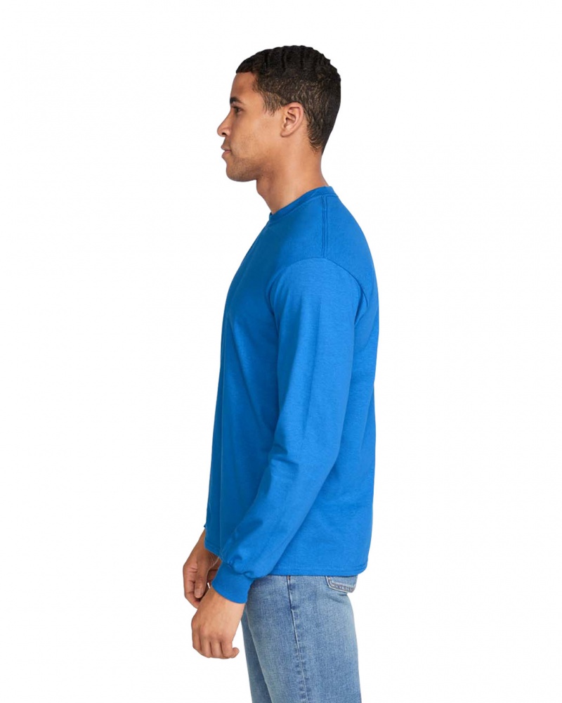 Men's Gildan 2400 Long Sleeve T-Shirts Royal | KARB89123