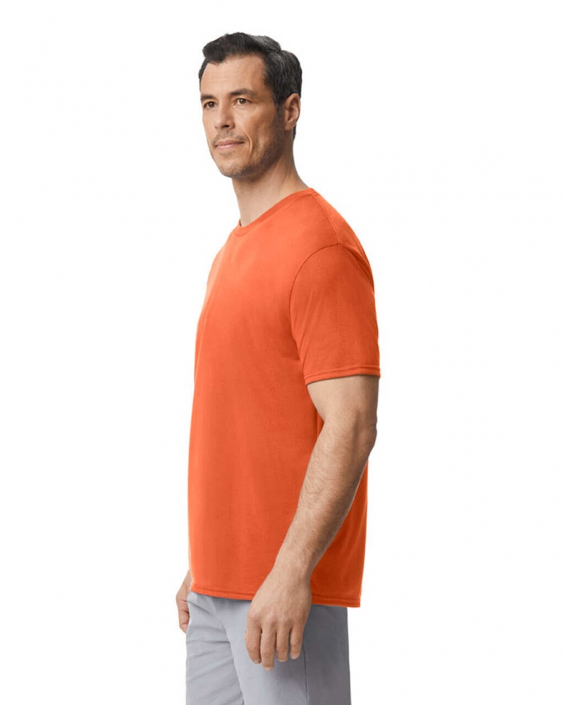 Men's Gildan 42000 T-Shirts Orange | ZORL86792