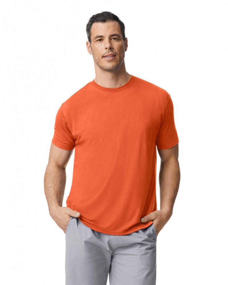 Men\'s Gildan 42000 T-Shirts Orange | ZORL86792